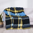 thumbnail image 6 of Horizontal Flannel Blanket Is Light Warm Soft Anti-Pilling Anti-Wrinkle Anti-Allergy And No Hair Loss For Bed And Sofa Camping Travel Cornflowerblue Buffalo Plaid Check Tartan Scotland_4, 6 of 8