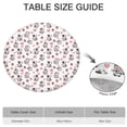 thumbnail image 6 of White Cow Strawberry Heart Pattern Round Fitted Tablecloth with Elastic Edge,Dining Table Cover Waterproof,Outdoor Round Tablecloth for Camping,Dining,Indoor and Outdoor, 6 of 7
