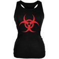 thumbnail image 1 of Zombie Biohazard Symbol Noir Débardeur Doux Juniors, 1 of 1
