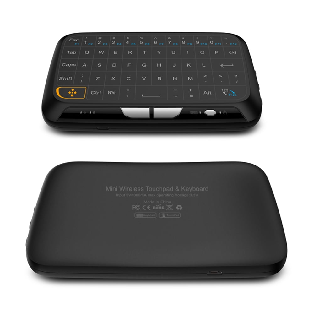 Docooler Rétro-éclairage 2,4 GHz Clavier sans fil Touchpad souris télécommande portable 3 couleurs Rétroéclairage pour Android TV Box Smart TV PC Notebook