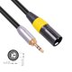 thumbnail image 4 of Cable Con Conector Macho Xlr A Conector De Audio Estéreo De 3,5 Mm Cable De Audio Con Conector Macho De 3,5 Mm A Conector Xlr De 3 Pines Con Rosca Externa Chapado En Oro, 4 of 8