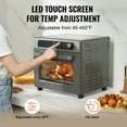 thumbnail image 4 of KFFKFF 12-IN-1 Air Fryer Toaster Oven, 25L Convection Oven, 1700W Stainless Steel Toaster Ovens Countertop Combo with Grill, Pizza Pan, Gloves, 12 Slices Toast, 12-inch Pizza, Home and Commercial Use, 4 of 9