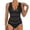 Black, variant on Womens One Piece Swimsuits Tummy Control Bathing Suits for Women Sexy Slim Fit Bikini for Woman