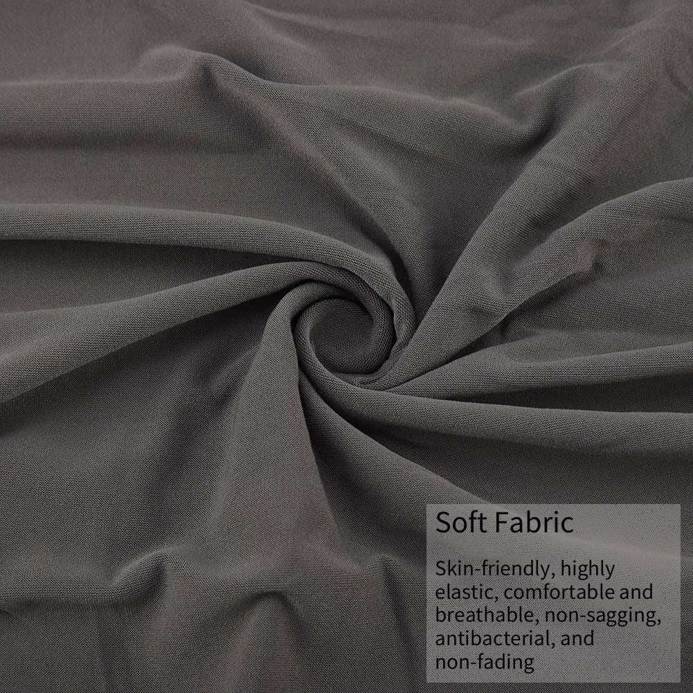 Sofa Covers for L Shape, Polyester Fabric Stretch Slipcovers 3 + 2 seat for Sectional sofa L-shape Couch Grey