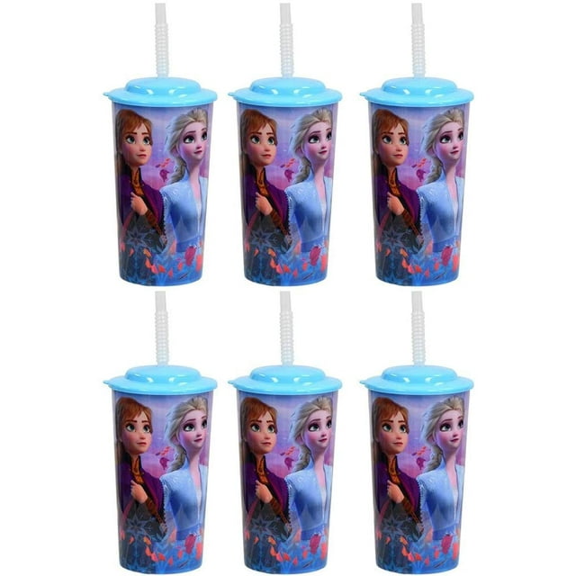 Zak Designs 6Pack Disney Frozen 2 16oz Reusable Sports Tumbler