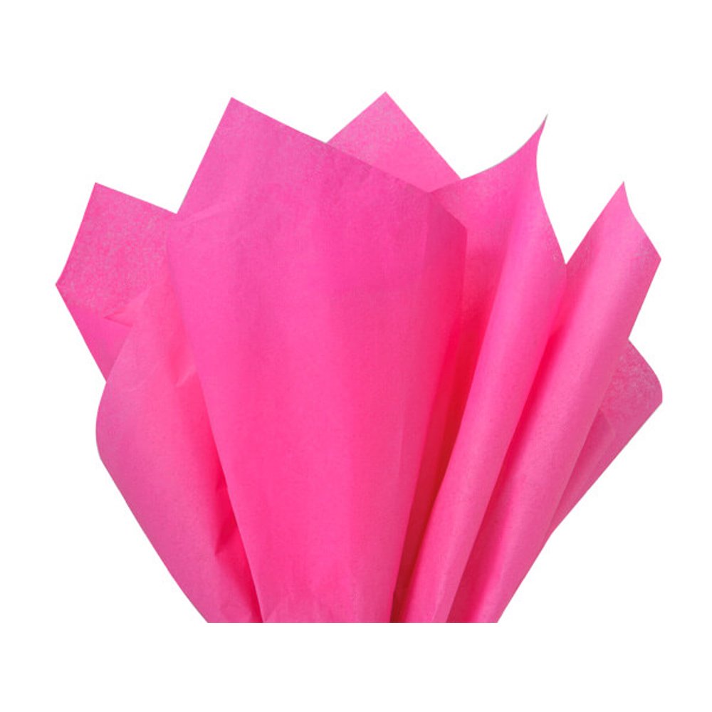 Hot Pink Tissue Paper Squares, Bulk 10 Sheets, Premium Gift Wrap and