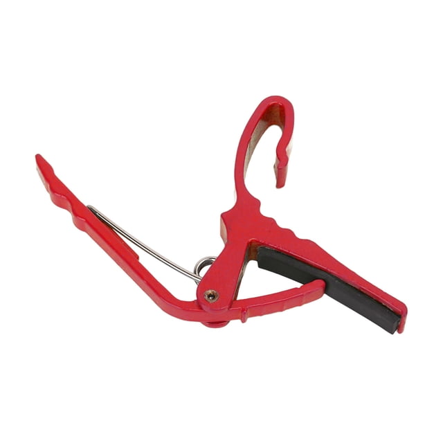 Guitare Électrique Capo, Basse Capo Alliage Instrument Accessoire Joli Design pour la Performance Rouge