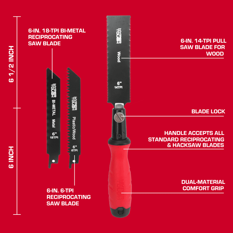 Hyper Tough 3-in-1 Multi-Saw with Interchangeable Blades photo 4