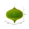 thumbnail image 3 of Vickerman M181664 Ornement Oignon Floqué Vert Mousse 6 Po. 4 par Sac, 3 of 3