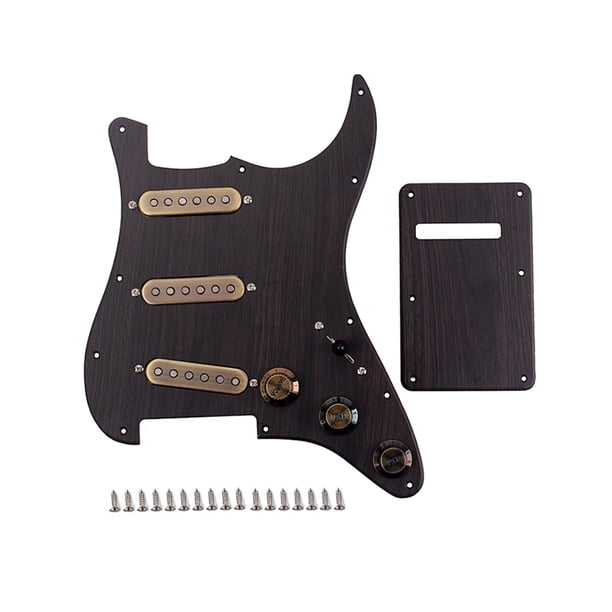 Aleación Acústica Guitarra Cargada PickGuard Profesional Placa de rasguño Placas traseras Partes Fuentes de piezas Instrumentos musicales con tornillos seitruly OD003124-00