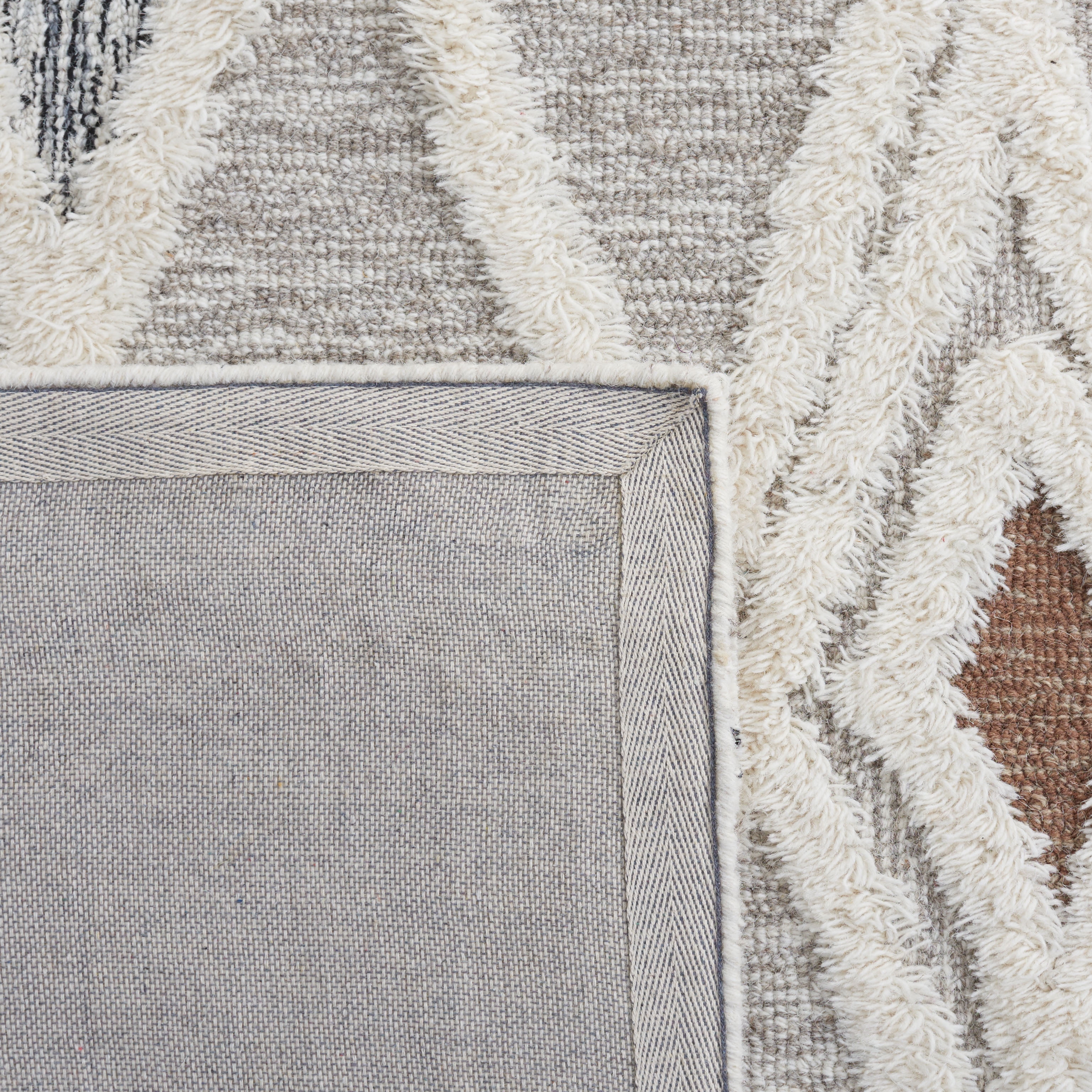 SAFAVIEH Casablanca Amelia Diamond Area Rug, Grey/Ivory, 11' x 15'