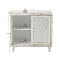 thumbnail image 2 of COSIEST White MDF Sideboard Buffet Cabinet with Mirrored Doors, 2 of 6