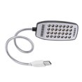 thumbnail image 4 of Lampe d'Ordinateur Mini 28 LED USB Flexible Réglable en Métal Argenté pour Ordinateur Portable PC, 4 of 7