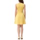 thumbnail image 3 of INSPIRAR CHIC Vestidos sin mangas de corte ajustado y acampanado de cuadros de Houndstooth por encima de la rodilla L Amarillo, 3 of 6