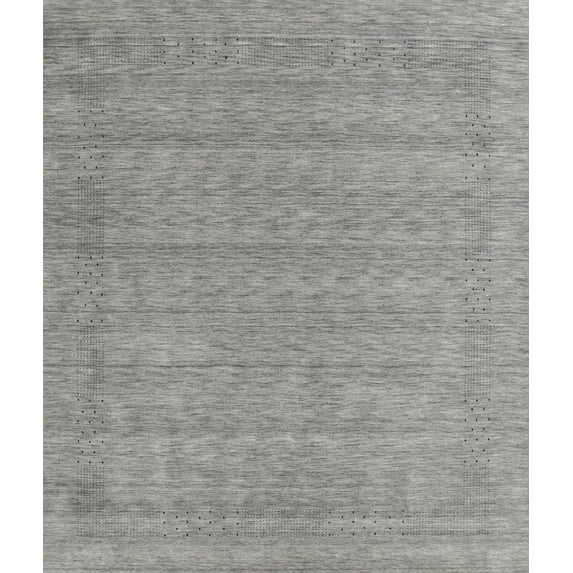 Ahgly Company Indoor Rectangle Contemporary Dark Gray Abstract Area Rugs, 2' x 4'