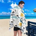 thumbnail image 4 of Coolnut Beach Towels Dinosaur Forest Camping Towels Cartoon Animal Sand Free Beach Towel, 30"x60" Large Beach Towels Quick Dry Bath Travel Towels Pool Yoga Beach Mat for Men Women, 4 of 6