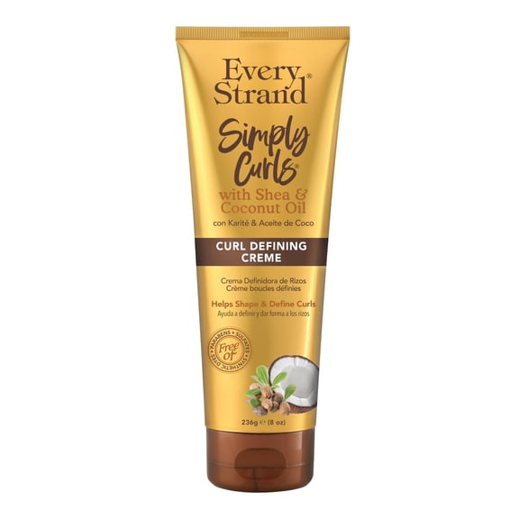Every Strand Curling Creme Simply Curls with Coconut Oil and Shea Butter, 8 oz