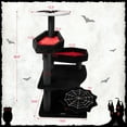 thumbnail image 4 of LHBCraft Gothic Cat Tree with Coffin Bed, 46.9" Black Cat Tower for Indoor Cats with Scratching Posts, Halloween Cat Tree Tower for Large Cats, Black and Red, 4 of 8
