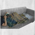 thumbnail image 6 of Scotland Soft Flannel Fleece Throw Blanket, Image of Loch Lomond in Autumn Highlands Outdoor Scene House on the Coast Side, Cozy Plush for Indoor and Outdoor Use, 60" x 80", Multicolor, by Ambesonne, 6 of 6