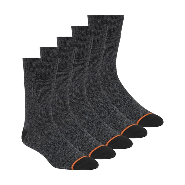 Pack de 5 pares de calcetines térmicos impermeables para hombre, color negro