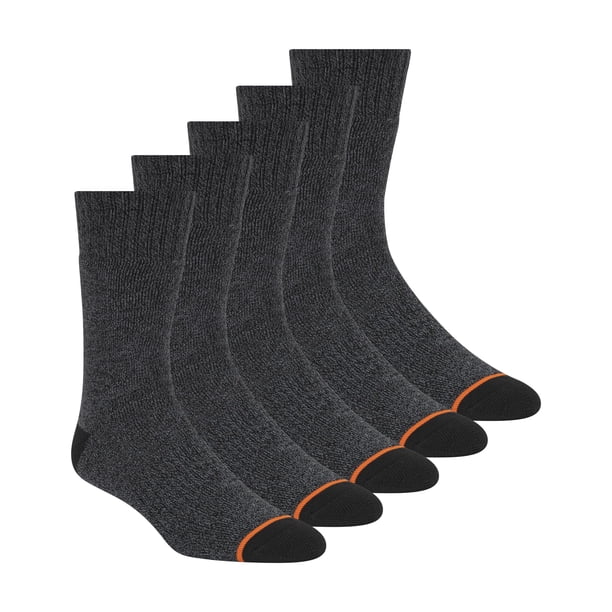 Pack de 5 pares de calcetines térmicos impermeables para hombre, color negro