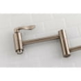 thumbnail image 3 of Kingston Brass KS8108DFL Wall Mount Pot Filler Kitchen Faucet, Brushed Nickel, 3 of 5