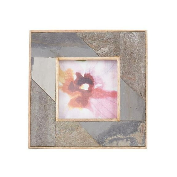Saro Lifestyle PF244.ST4S 4 in. Distressed Slate Picture Frame, Slate