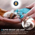 thumbnail image 2 of Pet Nail Clippers with LED Light for Dogs Cats Electric Nails & Claws Trimmer Trimming Grooming, Safe Professional Set, 2 of 6