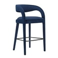 thumbnail image 6 of Modway Pinnacle Performance Velvet Bar Stool Set of Two in Midnight Black, 6 of 10