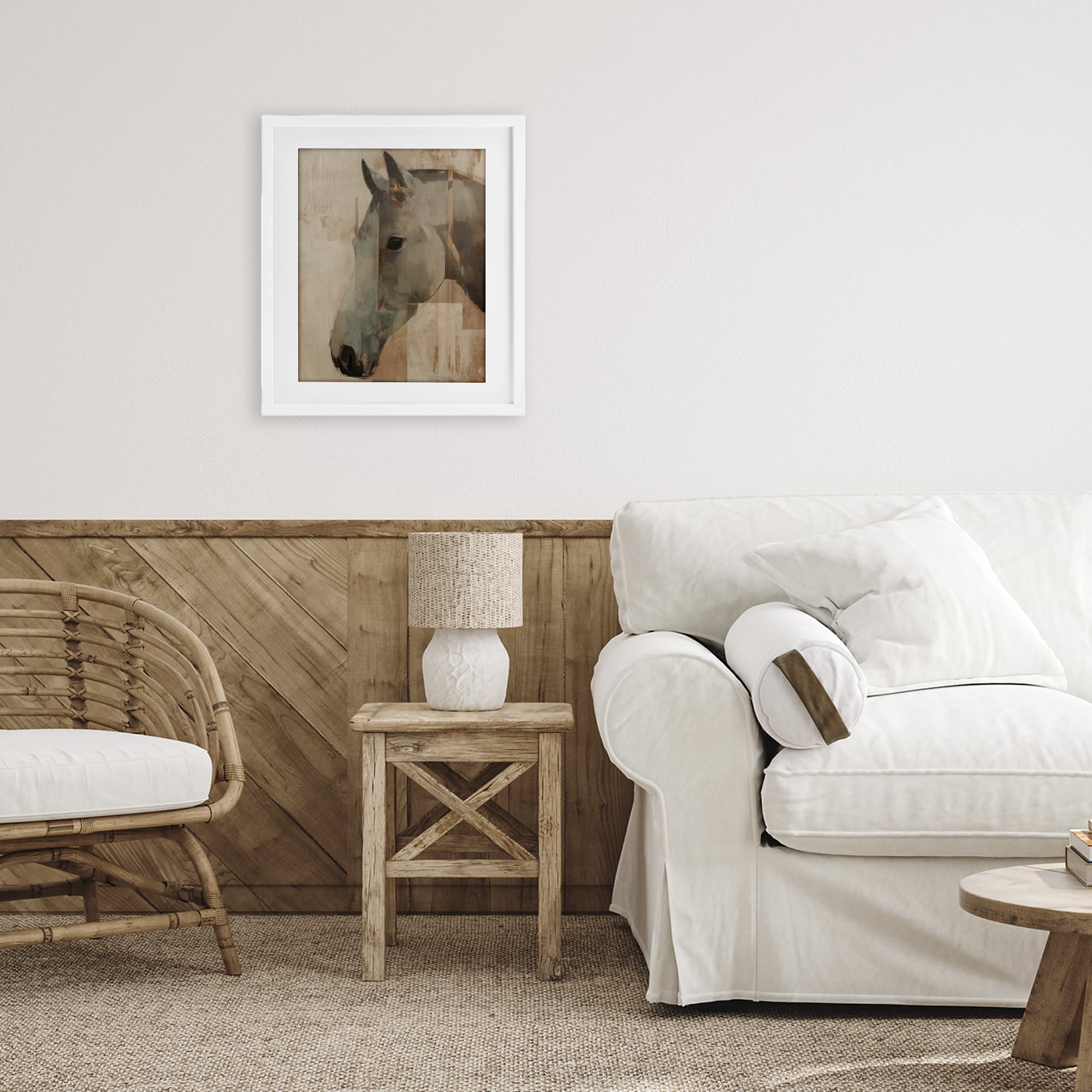 Stupell Industries Pure Horsepower Portrait White Framed Print Under Glass, design by Svetlana Aleynikova