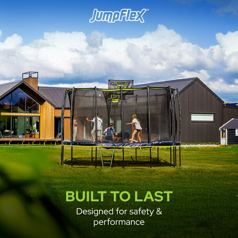 JumpFlex MEGA 19' Trampoline Outdoor Jumping Play Set with