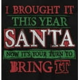 thumbnail image 2 of Christmas Bring It This Year Santa Womens Slim Fit Graphic Tee Brisco Brands S, 2 of 5