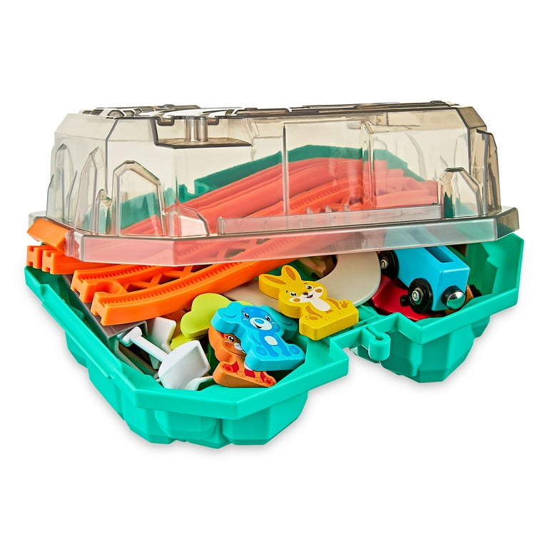Spark Create Imagine Wood Train Railroad Set, Baby and Toddler Toys, Ages 3+