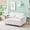 Beige, variant on Labor - saving Transformable Sofa with Rollers - Easily Switch to Bed in Small Spaces