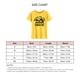 thumbnail image 4 of Letra imprimir camiseta minimalista moda suelta casual manga corta ronda Masajeadores de cuello Top para Primavera Verano amarillo (letras negras) S, 4 of 5