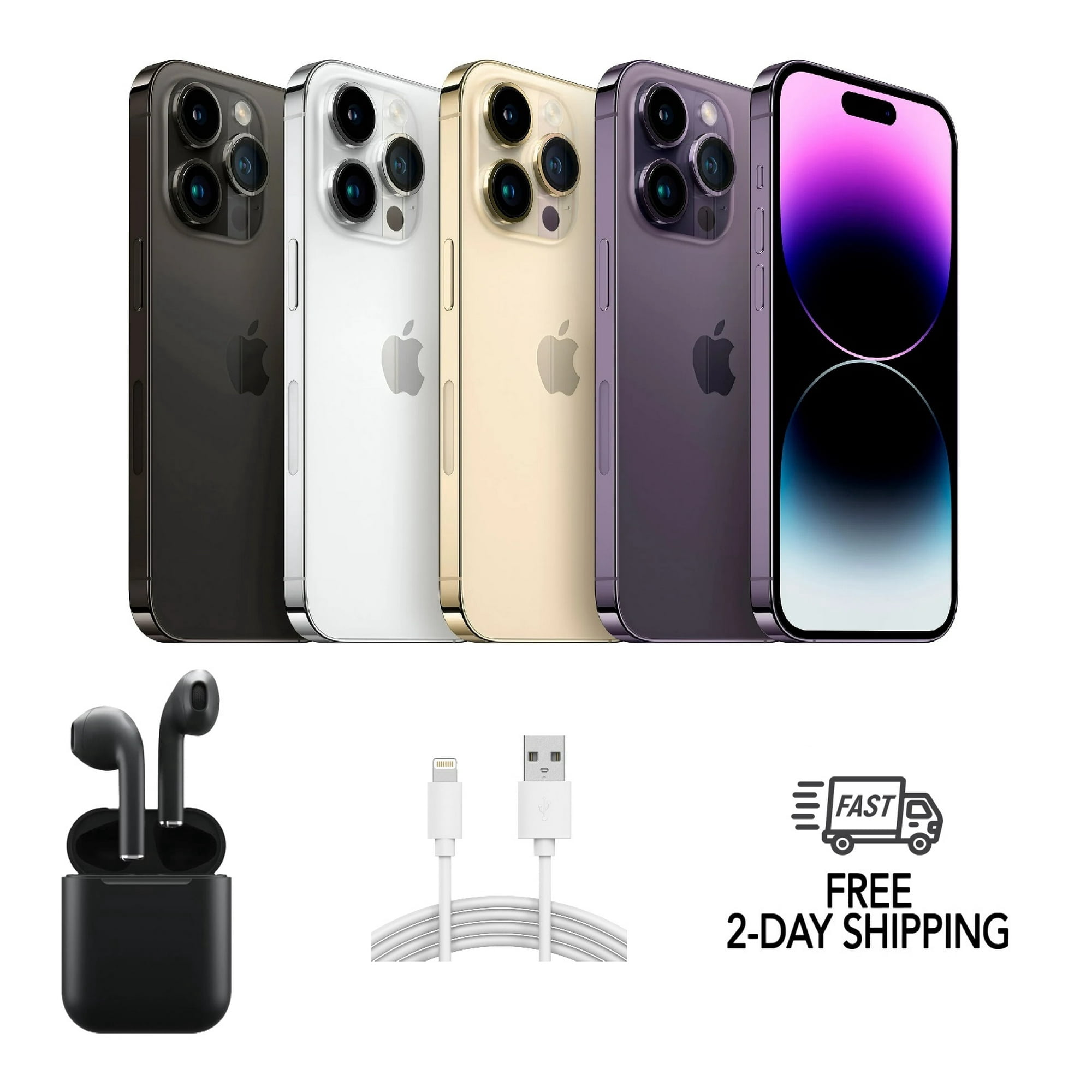 Apple iPhone 14 Pro Max 512GB Unlocked, Deep Purple, 48MP Camera