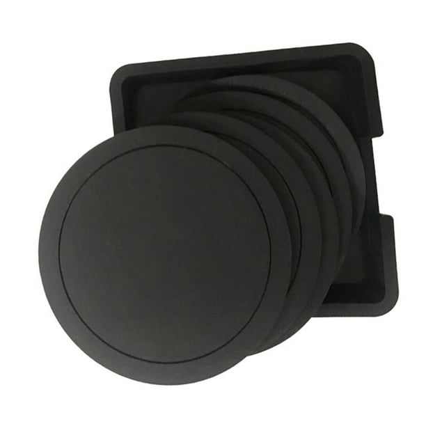 Juego de Posavasos de mesa de 7 uds Macarena antideslizante resistente al calor negro