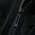 thumbnail image 6 of Fgnfyis Men Jacket Corduroy Casual Jacket Autumn Winter Stand Collar Lightweight Outdoor Windbreaker for Daily Wear Trench Coat Men Black XXXL, 6 of 8