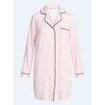 thumbnail image 5 of Joyspun Women's Dreamy Soft Collection Long Sleeve Sleepshirt, Sizes S-4X, 5 of 5