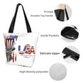 thumbnail image 4 of Disketp Patriotic Skull Art for Women’s Casual Shoulder Tote Bag Cross-body Handbags for Shopping, Travel and Daily Use, 4 of 6