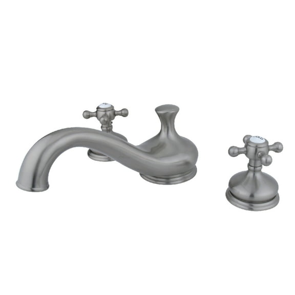 Kingston Brass KS3338BX Vintage Two-Handle Deck Mount Roman Tub Faucet, Brushed Nickel