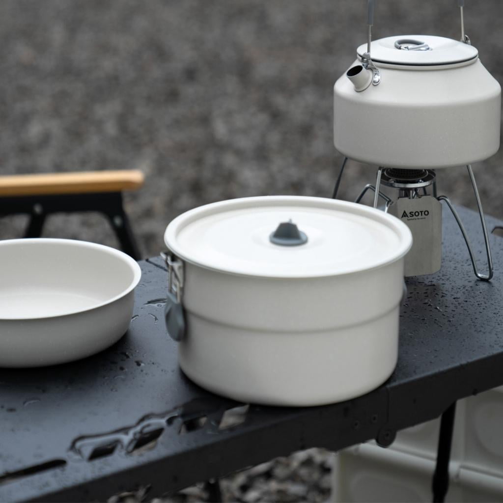 LICEWO Aluminum Camping Pots Cookware Hiking Pots Kettle Frying Pan Easy to Clean