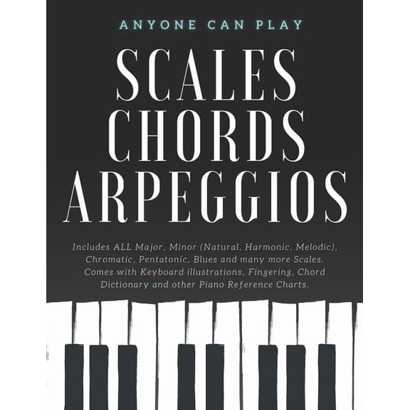 Beginner Piano Starter Kit - Anyone Can Essential Piano Scales, Chords & Arpeggios Guide - Complete Collection: 3 levels in 1 (Beginner to Advanced): Finger, (Paperback)