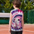 thumbnail image 6 of TIREOW Children Boys and Girls Neon Tie Dye Tank Tops Cute Animal Print Funny Crew Neck Sleeveless Undershirt, 6 of 8