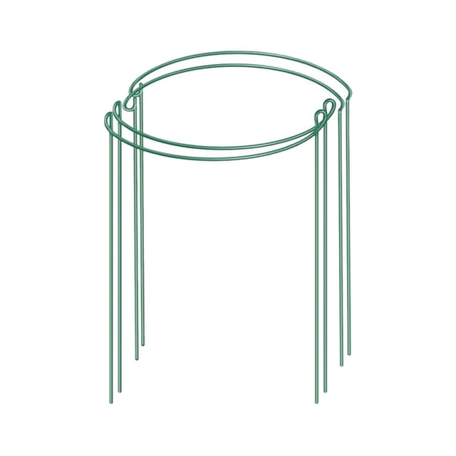 Marco de soporte semicircular para plantas, 4 unidades, para macetas y flores trepadoras (verde)