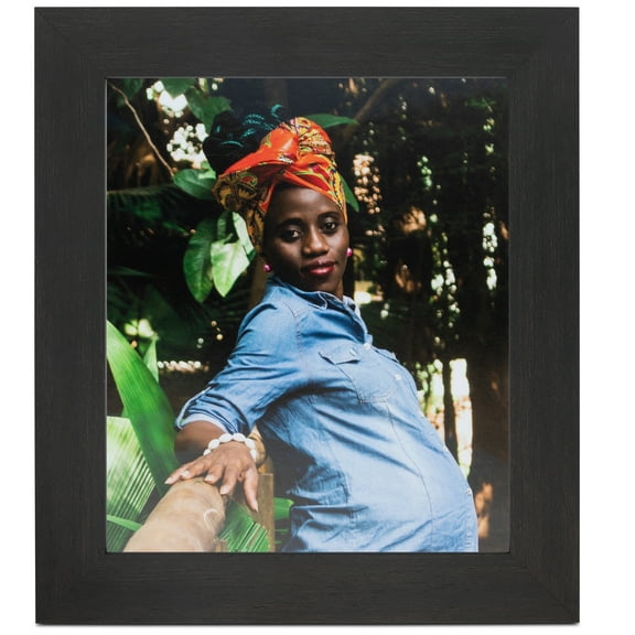 ArtToFrames 12" x 12" Walnut Picture Frame, 12x12 inch Brown MDF Poster Frame (WOM-3914), 1 Pack