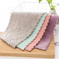thumbnail image 1 of 25*16CM Extra Soft Car Wash Coral Velvet Towel Car Cleaning Drying Cloth Hemming Care Cloth Detailing Car Accessory Wash TowelPurple Gray 5Pcs He Qiyong unisex, 1 of 1