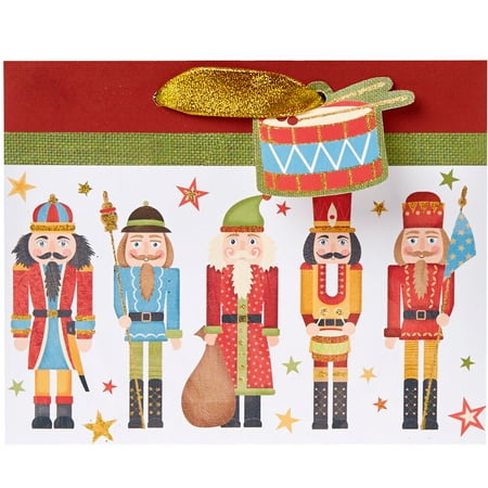 Jillson & Roberts Small Gift Bags, Traditional Nutcracker (30 Pcs)
