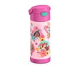 thumbnail image 4 of Thermos FUNtainer Vacuum Insulated Stainless Steel Bottle with Covered Straw, Princess, 14oz for Kids, 4 of 8