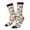 2 Black-1, variant on leaf Moose fox owls tree Pattern Sport Socks for Women and Men Crew Socks Sporty Calf Socks Casual Socks